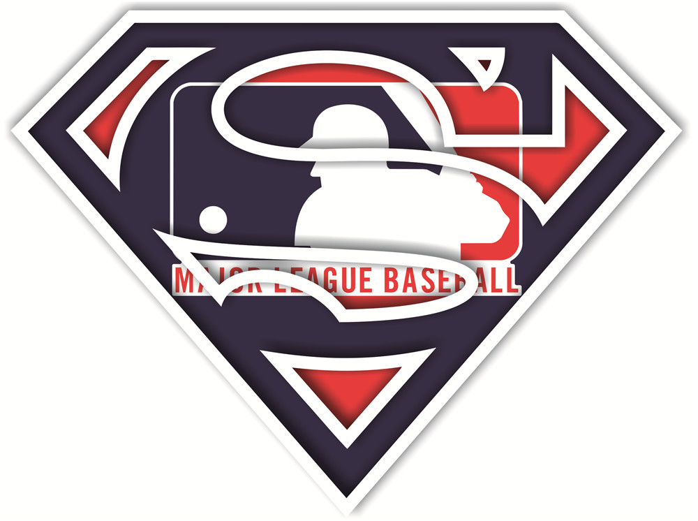 Major League Baseball superman logos fabric transfer